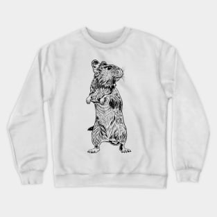 Line drawing - Degu Crewneck Sweatshirt